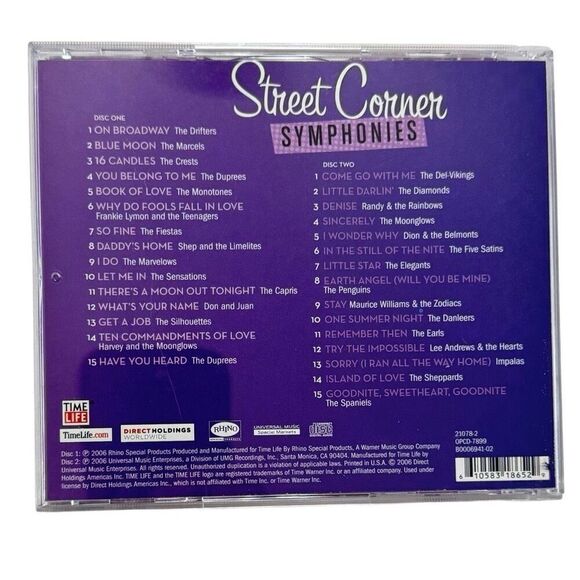 STREET CORNER SYMPHONIES (CD 2006) 2-DISC 1950s Fifties Compilation DRIFTERS+ - Picture 2 of 7